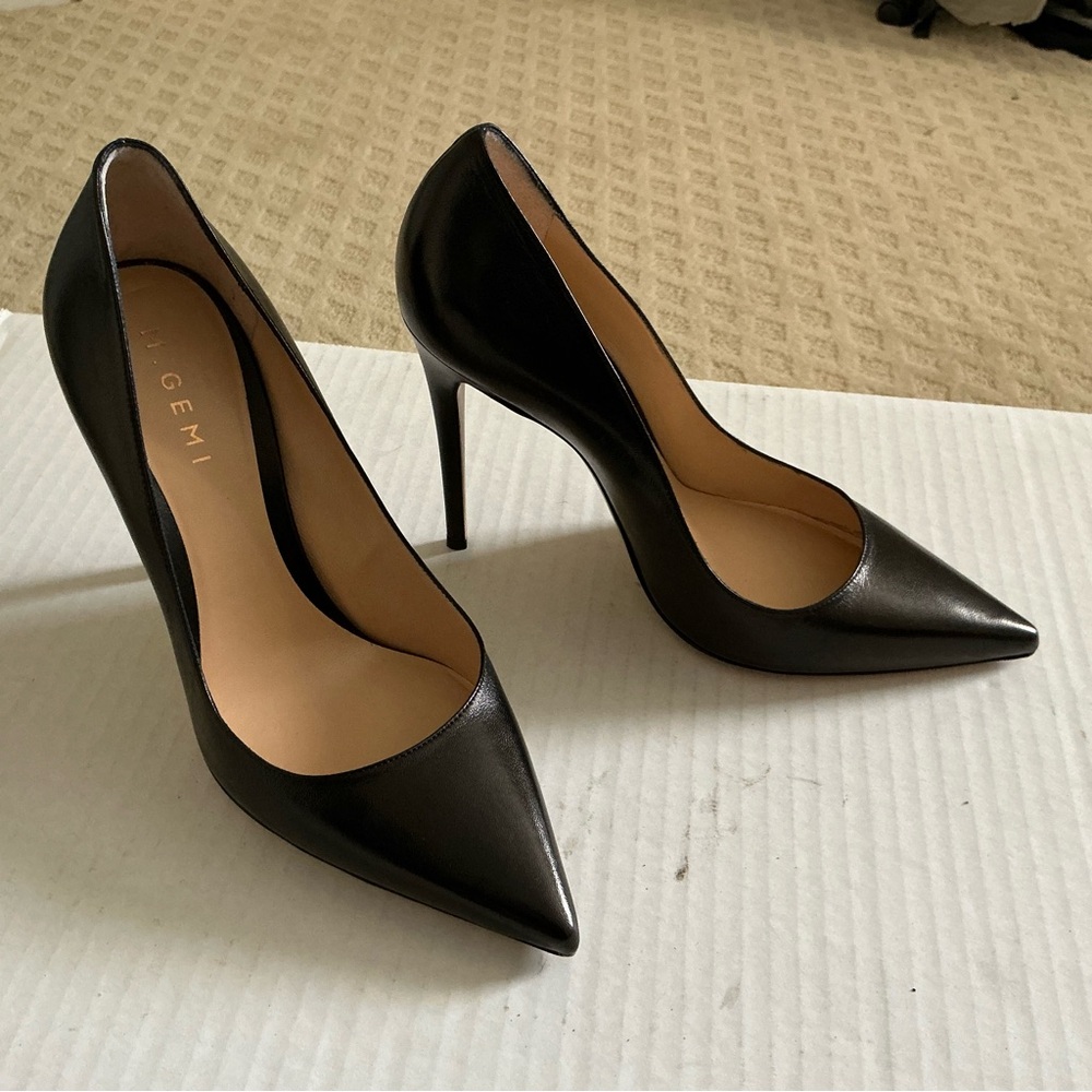 M. Gemi Black Nappa Leather 105 MM pumps Esatto